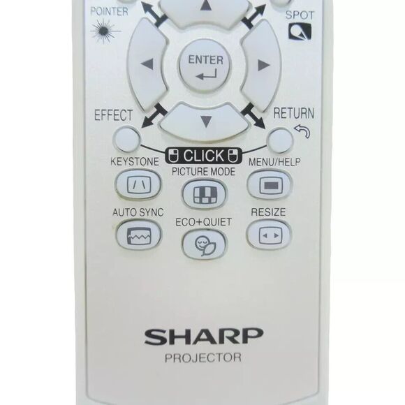 Sharp RRMCGA662WJSA Factory Original Projector Remote PG-F317X, PG-F255W - Picture 3 of 7